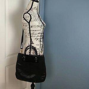 kate spade black leather satchel